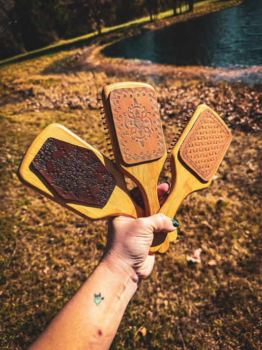 Tooled hairbrushes